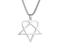 ZIAFRPN Collar Casual Colgante Triángulo de Moda Amor Colgante Collar para Parejas y Damas Joyería Casual de Moda Joyería de Regalo