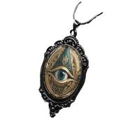 ZIAFRPN Collar Colgante de Bruja gótica Oscura para Mujeres Hombres Punk Cross Cadena de Cuerda Enchanted Vintage Accesorios de Regalo