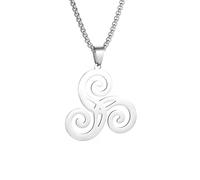 ZIAFRPN Collar con Colgante Celta Triple Espiral Collar Ajustable Accesorios paganos y Colgantes Regalos de felicitación