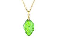 ZIAFRPN Collar de Colgantes de Zorro Verde para Hombres y niños, joyería con Colgantes de Animales Estilo Especial, Moda de Cuento de Hadas del Zorro de Nueve Colas