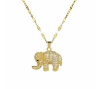 ZIAFRPN Collar de Elefante Retrato Ligero Temperamento de Lujo Hermoso Collar Mujer Versátil