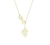 ZIAFRPN Collar de Hombre, corazón de Amor Exquisito órganos Humanos Cirujano de planificación fantasía Infinito ECG símbolo Eterno Colgante Collar joyería