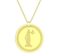 ZIAFRPN Collar de Hombre, Themis Titaness de la Ley Divina y el Orden Amuleto Colgante Collar Mujeres Regalo Joyería
