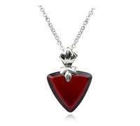 ZIAFRPN Collar de Noche de Estancia del Destino para Mujeres Tohsaka Rin Corazones Colgante Collares Mujer Tendencia Cuello Color Plata Moda Parejas Regalo de Fiesta