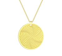 ZIAFRPN Collar Geométrico de Estrella Mágica Opart para Hombres Mujeres Joyería Elegante Único Hecho a Mano Amistad Eterna Mejor Regalo para Ella él