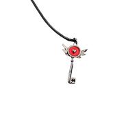 ZIAFRPN Collar Hazbin Delicado Corazón Padkey Portal Inspirado Colgante de Llave el Lucifer Alastor Group Cosplay Bisutería Adolescentes Chica