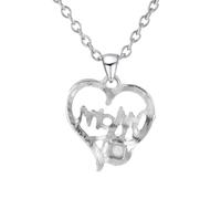 ZIAFRPN Collar I Love You Mom en 100 Idiomas -Regalos del Día de la Madre para mamá Día de San Valentín Cumpleaños Regalos de mamá