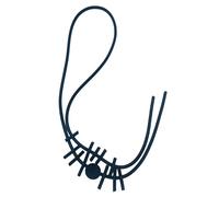 ZIAFRPN Collar largo hecho a mano para mujer con colgante de círculo, color naranja y rojo