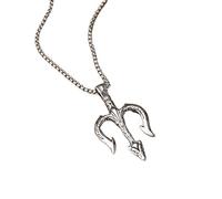 ZIAFRPN Collar para Hombre Vintage Poseidón Trident Colgante Collares para Hombres Niños, Colgante de Armas del Rey del Mar, Joyería Antigua Regalo de Moda