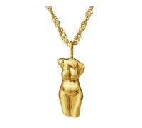 ZIAFRPN Collar para Hombres, Colgante de Tendencia de Moda Desnuda del Cuerpo Humano Collar Joyería Regalo para Mujeres