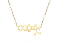 ZIAFRPN Collar para Hombres, molécula de penicilina antibiótico microbiólogo Colgante médico Collar joyería biología Regalo