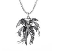 ZIAFRPN Collar para Hombres Retro Ten-Winged Holy Angel Goddess Colgante Collar para Hombres y Mujeres Punk Fashion Rock Joyería Regalo Mejores Regalos