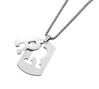 ZIAFRPN Collar Personalizado con Inicial de la A a la Z, Colgante de Alfabeto de Acero Inoxidable con Cadena Ajustable, Regalo de joyería Unisex para Mujeres y Hombres