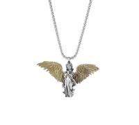 ZIAFRPN Collares de joyería para Hombre Cupido clásico Venus Alas de ángel Colgante Oración Hecha a Mano Collar de ángel Joyería para Hombres y Mujeres Regalo para Parejas