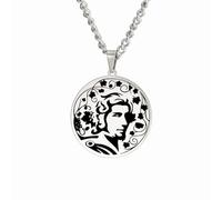 ZIAFRPN Dios del Vino Dionisio Colgante Collar Locura y Frenesí Salvaje Mitología Griega Antigua Joyería