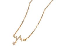 ZIAFRPN Encanto de Moda Amor Pareja Collar de Latido del corazón Personalidad Retro en Forma de corazón Gota de Agua Cadena de clavícula Suéter Cadena de Regalo