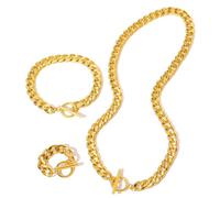 ZIAFRPN Fashion Set Deluxe Bracciale Anello Collana Vintage Design Set per Le Donne Nuovo Regalo Raccomandazione prezzie