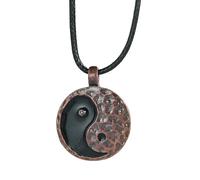 ZIAFRPN Feng Shui Tai Chi Vintage Collar Colgante Yin Yang Pez Gotas de Agua Bagua Taoísta Amuleto Amuleto Regalos a los creyentes taoístas