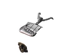 ZIAFRPN Guía de señales de tráfico Vintage de Acero Inoxidable para Hombres Odin Rune Needle Dragon Boat Necklace Charm Colgante Joyería Regalo