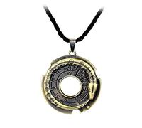ZIAFRPN Jeux Assassin's Cosplay Hommes et Femmes Rond Pendentif Collier Accesorios Accesorios Collier, 3.5, Acero inoxidable, Abulón
