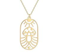 ZIAFRPN joyería Colgante de Hongo Collar Encanto Estrella del Sol Hongo para Accesorios Suministros de fabricación de Joyas Regalo