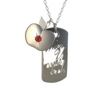 ZIAFRPN Juego Amor y Espacio Profundo Collar Caleb Cosplay Unisex Manzana Cuando U Vuelves Gargantilla Gargantilla Accesorios Regalos Joyería