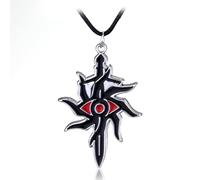 ZIAFRPN Juego Dragon Age Inquisition Amuleto Colgante Collar Cadena de Cuerda Collares Punk Charm Llavero Hombre Mujeres Regalo Joyería