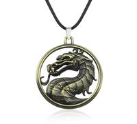 ZIAFRPN Juego Mortal Kombat Llavero Collar Animal Dragón Llavero Joyería Regalo para Hombres Accesorios de Llave de Coche