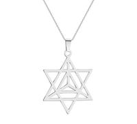 ZIAFRPN Merkaba Star Zen Yoga Yoga Joyería Judía Mística Geométrica Tetraédrica