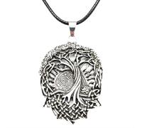 ZIAFRPN Moda Albero Della Vita Pendente Collana Triskelion Triskele Spirale Simbolo Amuleto Talismano prezzie
