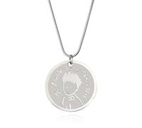 ZIAFRPN Moda Colgantes de Chico Hip Hop Antiguos El Pequeño. Collar Prince Suministros para Hacer Accesorios