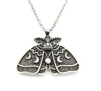 ZIAFRPN Moda Luna Fase Luna Morte Falena Pendente Collana per Le Donne Accessori per Feste Di Nozze