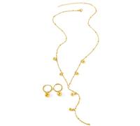 ZIAFRPN Moda Set Orecchini Collane Due Pezzi di Moda Campana Design Set per Le Donne Banchetto Regali Raffinati prezzie