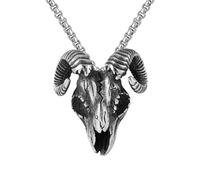 ZIAFRPN Moda Testa di Ariete Collana Cool Hollow Goat Skull Pendente Nuovi Accessori Popolari per Uomini e Donne prezzie