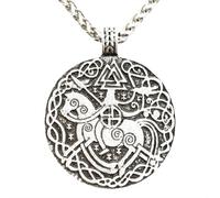 ZIAFRPN Moda Viking Warrior On Horse Valknut Symbol Loki Amuleto Talismano Mens Collana prezzie