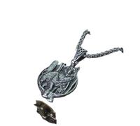 ZIAFRPN Nunca se desvanece Acero Inoxidable Nordic The Forest Wolf Collar Animal Original con Caja como Regalo