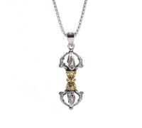 ZIAFRPN Retro Seis Caracteres Mantra Vajra Collar Colgante Hombres y Mujeres Arhat Buda Marca Joyería de Amuleto Religioso felicitaciones Regalos