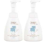 Ziaja Baby Espuma limpiadora infantil para rostro, manos y cuerpo 250ml (Paquete de 2)