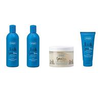 Ziaja Gdanskin Champú humectante de mar 300 ml. x 2, Acondicionador marino de 100 ml, exfoliante corporal con conchas de 300 ml (cuerpo/cabello)