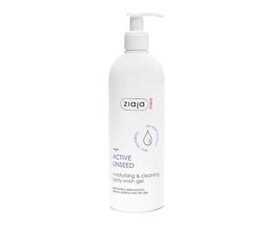 Ziaja Med Semillas de Lino Gel de Ducha Corporal Hidratante y Limpiador 400ml para Pieles Sensibles