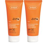 Ziaja Sun SUN Protector solar para rostro y cuerpo SPF 30 100ml (Paquete de 2)