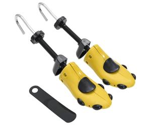 Ziaphsol Horma para zapatos de plástico y hierro, color amarillo, talla 37 a 41, tira para zapatos, tensor de botas, soporte para moldear, para cuidado de zapatos, cuidado de cuero y mejor ajuste