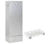 Ziaphsol Horno para ahumar con generador de humo frío de acero galvanizado, con termómetro y parrillas, para ahumar en frío carne, pescado y salchichas, en el jardín en balcón y terraza