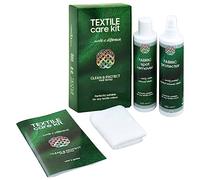 Ziaphsol Juego de cuidado textil Care KIT 2 x 250 ml, limpiador de tejidos y spray protector, con paño de microfibra, para fundas de sofá, alfombras, cortinas, almohadillas de asiento de coche, para