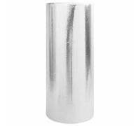 Ziaphsol Lámina reflectante para radiador, color plata, 50 x 1 m, de polietileno, recirculación del calor detrás del radiador para salón, invierno y calefacción
