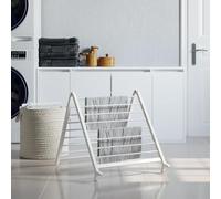 Ziaphsol Tendedero extensible de aluminio para bañera, 53 a 90 cm, plegable, ahorra espacio, 15,2 m de longitud de lino para baño, ducha, balcón y hogar