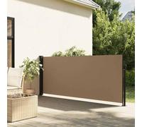 Ziaphsol Toldo lateral extensible, 100 x 500 cm, resistente a la intemperie, resistente a los rayos UV, para balcón, terraza, jardín, incluye material de fijación, protección de privacidad versátil