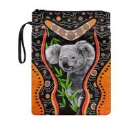 ZIATUBLES Bonita funda de libro con estampado de koala para libros de tapa dura, bolsa de almacenamiento de la Biblia, cubierta de libro para los amantes de los libros, aula, escuela, biblioteca,