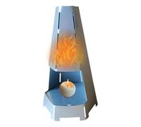 Zibeem Calentador De Velas De Té - Soporte Para Velas Votivas A Prueba De Viento,Calentador Decorativo De Interior Para Jardín Habitación Camping Exterior,Uso en Jardín Camping Dormitorio Sala Comedor