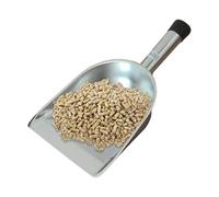 Zibeem Cuchara de acero inoxidable - Pala de mano pequeña de metal, cuchara de cocina multiusos, suministros ergonómicos de servicio de alimentos para granos, café, grano, hielo, nieve